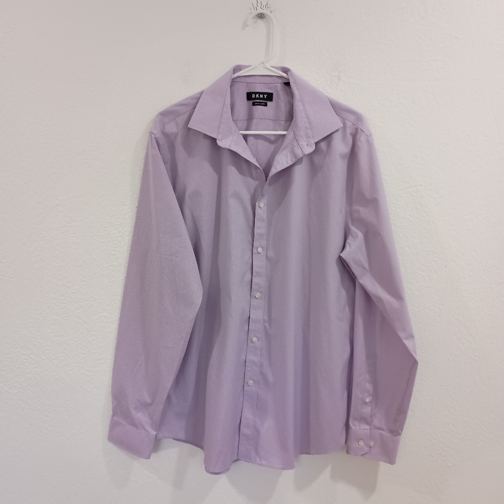 DKNY Slim Fit Stretch Long Sleeve Shirt